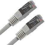 FTP patchcord, Cat.5e, RJ45 M-1m, tienený, šedý, economy KB010ASS01