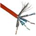 FTP TWIN kabel PlanetElite, Cat6A, drát, 4pár LS0H, Dca, oranžový, 100m KAB-FUTP6A-D-LSO-OR-100-TWIN