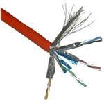 FTP TWIN kabel PlanetElite, Cat6A, drát, 4pár LS0H, Dca, oranžový, 100m KAB-FUTP6A-D-LSO-OR-100-TWIN