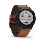 GARMIN Fénix 6X Sapphire, Black DLC, Chestnut Leat 010-02157-14