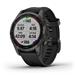 Garmin Fenix 7S PRO Sapphire Solar, Titan Carbon Gray / Black Band 010-02539-25