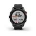 Garmin fenix 7s PRO Solar, Gray/ Black Silicone Band 010-02539-13