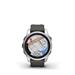 Garmin fenix 7S Pro Solar, Silver Stainless Steel, Graphite Band 010-02776-01