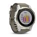 GARMIN GPS chytré hodinky fenix5S Sapphire Goldtone Optic, Suede band 010-01685-13