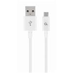 GEMBIRD CABLEXPERT USB 2.0 Kábel AM na MicroUSB (AM/BM), 1 m, biely CC-USB2P-AMmBM-1M-W