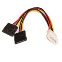 GEMBIRD CC-SATA-PSY redukcia napájania MOLEX - 2x SATA 15cm