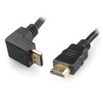 Gembird HDMI - HDMI male-male kábel (pozlátené konektory) 4.5m s 90° konektorom CC-HDMI490-15