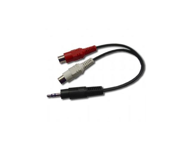 Gembird kábel audio stereo minijack -> 2x RCA (CINCH) samica 0,2M