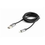 GEMBIRD Kabel CABLEXPERT USB 2.0 Lightning (IP5 a vyšší) nabíjecí a synchronizační kabel, opletený, 1, CCB-mUSB2B-AMLM-6