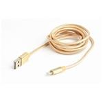 GEMBIRD Kabel CABLEXPERT USB 2.0 Lightning (IP5 a vyšší) nabíjecí a synchronizační kabel, opletený, CCB-mUSB2B-AMLM-6-G