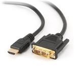 Gembird kábel HDMI (M) na DVI (M) s pozlátenými konektormi, 1.8m, čierny, bulk balenie CC-HDMI-DVI-6