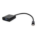 GEMBIRD Redukce mini DisplayPort to VGA, black, 0,1m, M/F AB-mDPM-VGAF-02