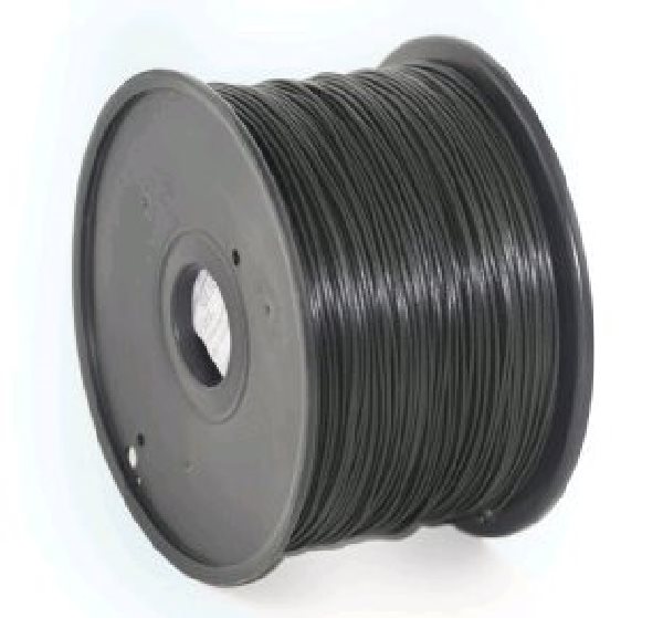 GEMBIRD Tisková struna (filament), PLA, 1,75mm, 1kg, černá 3DP-PLA1.75-01-BK