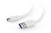 Gembird USB 3.0 kábel to type-C (AM/CM), 1m CCP-USB3-AMCM-1M-W