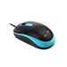Genius DX-123 Myš, drátová, optická, 1200DPI, 3 tlačítka, USB, černo-modrá 31010033405