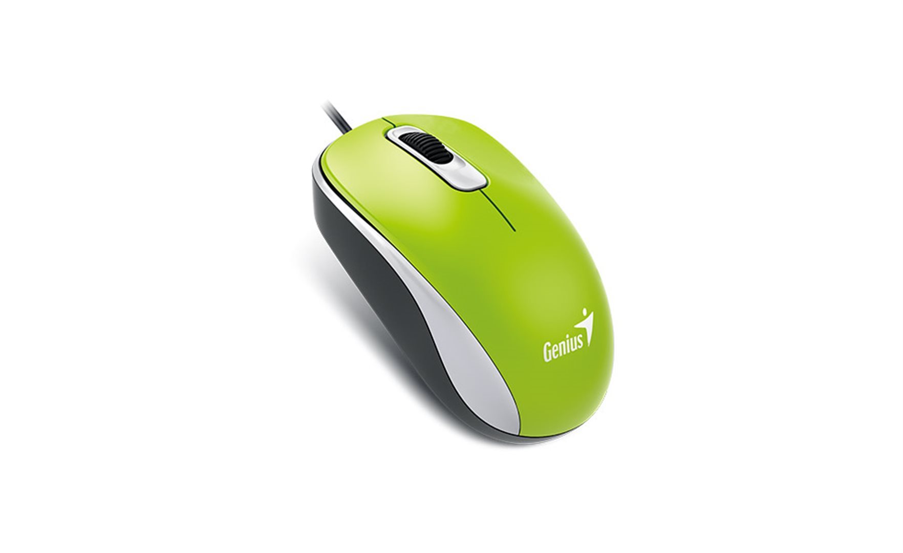 Genius Myš DX-110, optická, 3tl., 1 koliesko, drôtová (USB), zelená, 1000DPI