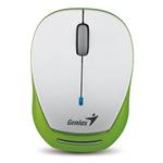 Genius Myš Micro Traveler 9000R V3, 1200DPI, 2.4 [GHz], optická, 3tl., bezdrôtová, bielo-zelená, vs 31030132102