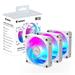 Gigabyte AORUS EZ CHAIN FAN 120 ICE, ARGB, white, 3-Pack GP-ECFAN1203 ICE 