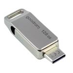 GOODRAM Flash Disk 128GB ODA3, USB 3.2, stříbrná ODA3-1280S0R11