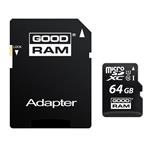 Goodram Micro Secure Digital Card, 64GB, micro SDXC, M1AA-0640R12, UHS-I U1 (Class 10), s adaptérom