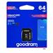 GOODRAM microSDXC karta 64GB M1AA (R:100/W:10 MB/s), UHS-I Class 10, U1 + Adapter M1AA-0640R12