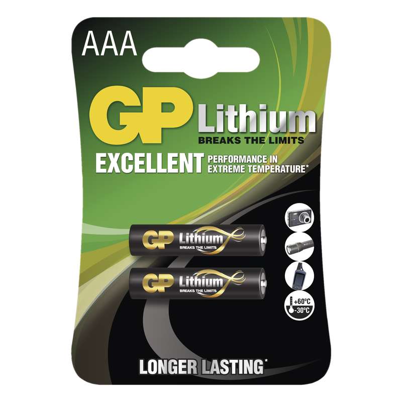 GP AAA Lithium lithiová - 2 ks 1022000412