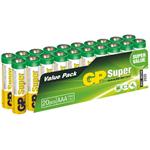 GP AAA Super, alkalická - 20 ks, plast.krabička 1013100210