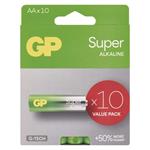 GP Alkalická baterie SUPER AA (LR6)- 10ks 1013221001