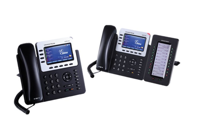 Grandstream VoIP telefon - GXP2140, 4 SIP, 2xGIGA, POE, HD audio, 4.3" color LCD, 480x272