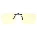 GUNNAR kancelářské brýle CLIP-ON / bez obrouček - klip na brýle / jantárová skla NATURAL CLI-00101