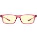 GUNNAR kancelářske/herní brýle CRUZ KIDS LARGE (8-12) PINK jantarová skla BLF 65 NATURAL focus CRU-10101