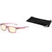 GUNNAR kancelářske/herní brýle CRUZ KIDS LARGE (8-12) PINK jantarová skla BLF 65 NATURAL focus CRU-10101