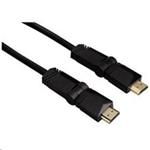 Hama HDMI kábel vidlica - vidlica, otočné vidlice (2 osi), pozlátený, 3*, 3 m 122111