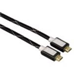 Hama kabel HDMI A - HDMI A M/M 1,5m,nylonove opletenie 1.3, nebalený 30113