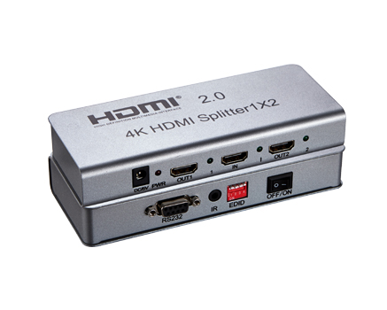 HDMI 2.0 splitter 1-2 porty, 4K x 2K/60Hz, FULL HD khsplit2e