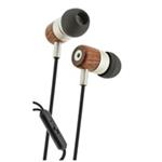 HEADSET 4-OK WOOD SERIES MIC + VOLUME JACK 3.5 mm WOOD CAPSULE EARWOD