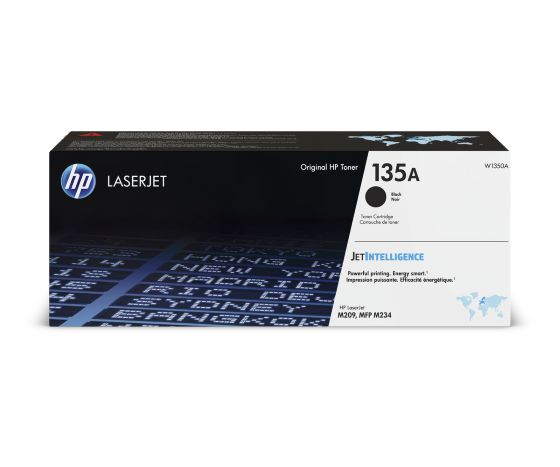 HP 135A Black Original LaserJet Toner Cartridge (1,100 pages) W1350A