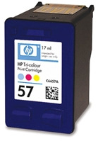 HP 57 - 17 ml - barva (azurová, purpurová, žlutá) - originál - inkoustová cartridge - pro Deskjet 5 C6657AE#UUQ