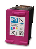 HP 901 - 9 ml - barva (azurová, purpurová, žlutá) - originál - inkoustová cartridge - pro Officejet CC656AE#UUQ