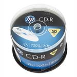 HP CD-R, CRE00017-3, 50-pack, 700MB, 52x, 80min., 12cm, bez možnosti potlače, cake box, Standard, p