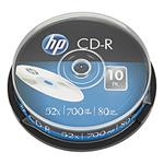 HP CD-R, CRE00019-3, 10-pack, 700MB, 52x, 80min., 12cm, bez možnosti potlače, cake box, Standard, p