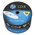 HP CD-R, CRE00070-3, 50-pack, 700MB, 52x, 80min., 12cm, bez možnosti potlače, bulk, Standard, pre a