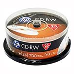 HP CD-RW, CWE00019-3, 25-pack, 700MB, 80min., bez možnosti potlače, cake box, Standard