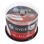 HP DVD-R, DME00025-3, 50-pack, 4.7GB, 16x, 12cm, cake box, bez možnosti potlače, pre archiváciu dát