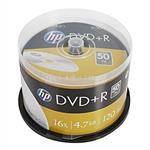 HP DVD+R, DRE00026-3, 50-pack, 4.7GB, 16x, 12cm, cake box, bez možnosti potlače, pre archiváciu dát