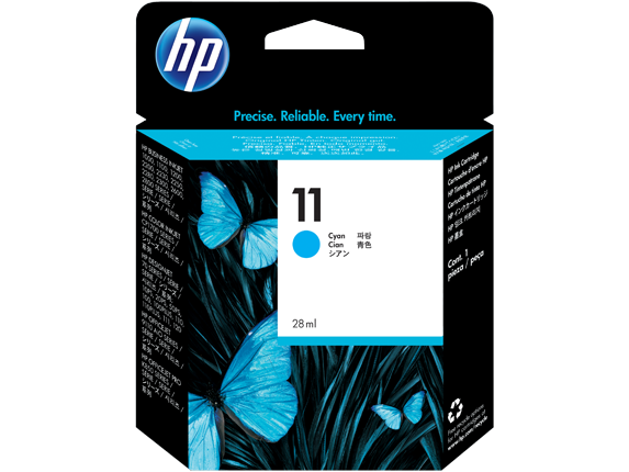 HP originál ink C4836AE, HP 11, cyan, 1750str., 28ml, HP Business InkJet 2xxx, DesignJet 100, 10PS,