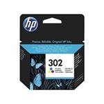 HP original. ink F6U65AE, HP 302, color, 165/165/165str., 4ml, HP OJ 3830,3834,4650, DJ 2130,3630,1 F6U65AE#BA3