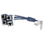 HPE X260 - Směrovací kabel - RJ-45 (F) do DB-28 (M) - 30 cm JG263A