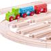 Hračka Bigjigs Rail Drevené koľaje set 24 dielov BJT057