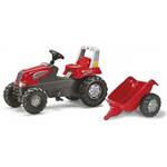 Hračka Rolly Toys Šliapací traktor Junior s vlečkou červený akčný 1028800315